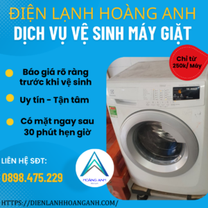 vệ sinh máy giặt electrolux